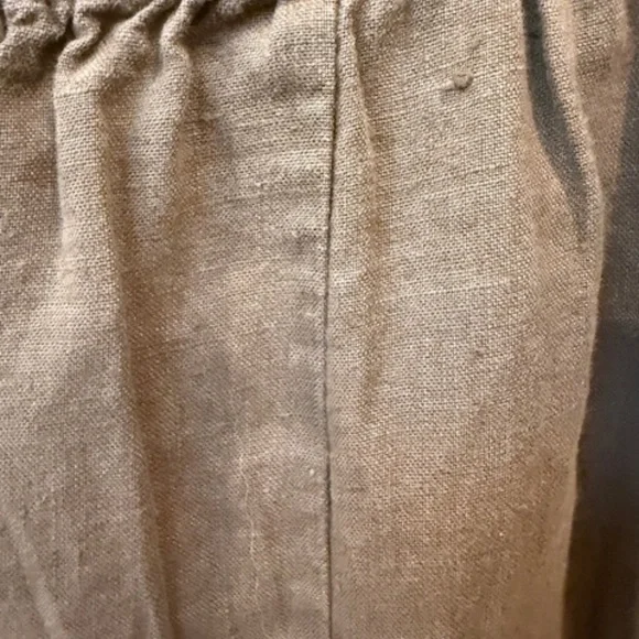 Flax Jeanne Engelhart Maxi Skirt Pull On Linen Sz. L Brown Lagenlook Minimalist - Picture 5 of 8